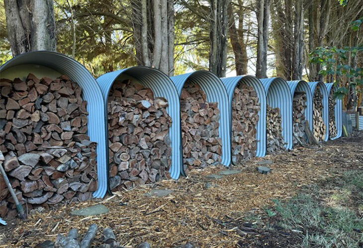 Firewood Stackers - The Veggie Garden