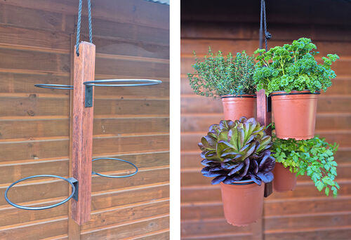 Ring Herb Hangers - The Veggie Garden