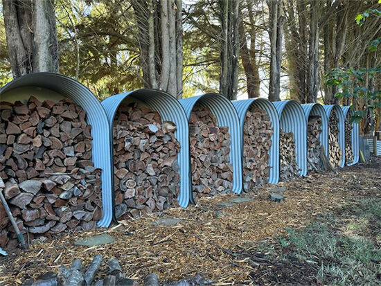 Firewood Stackers - The Veggie Garden